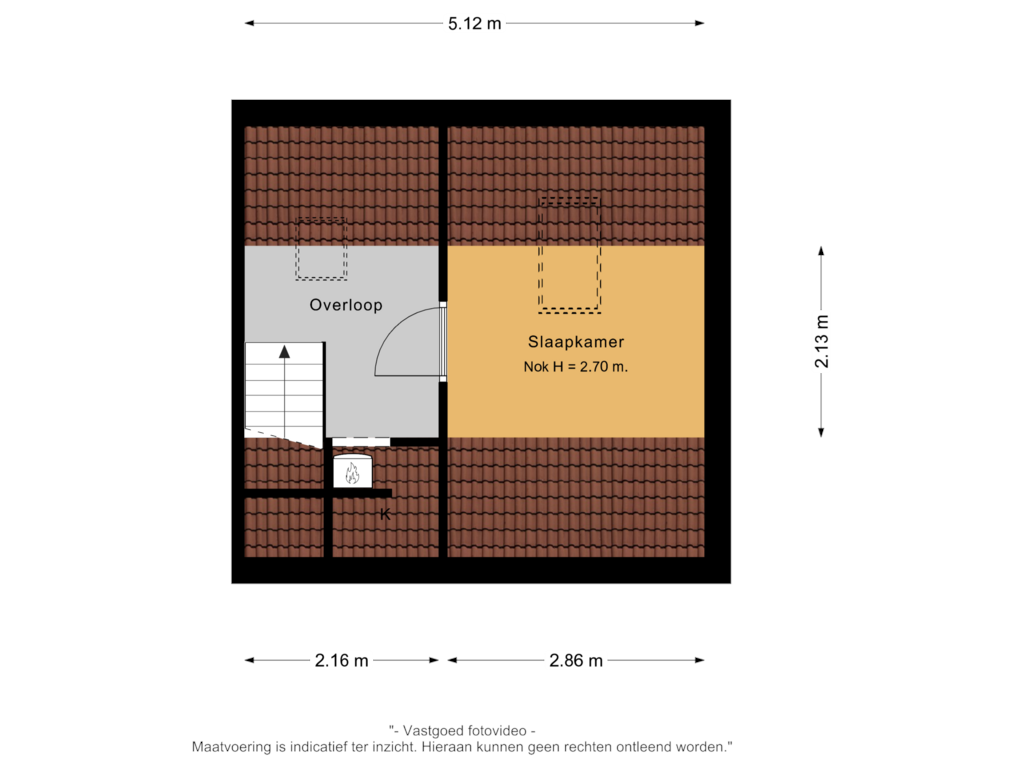 Bekijk plattegrond van 2e verdieping van Prins Bernhardlaan 32