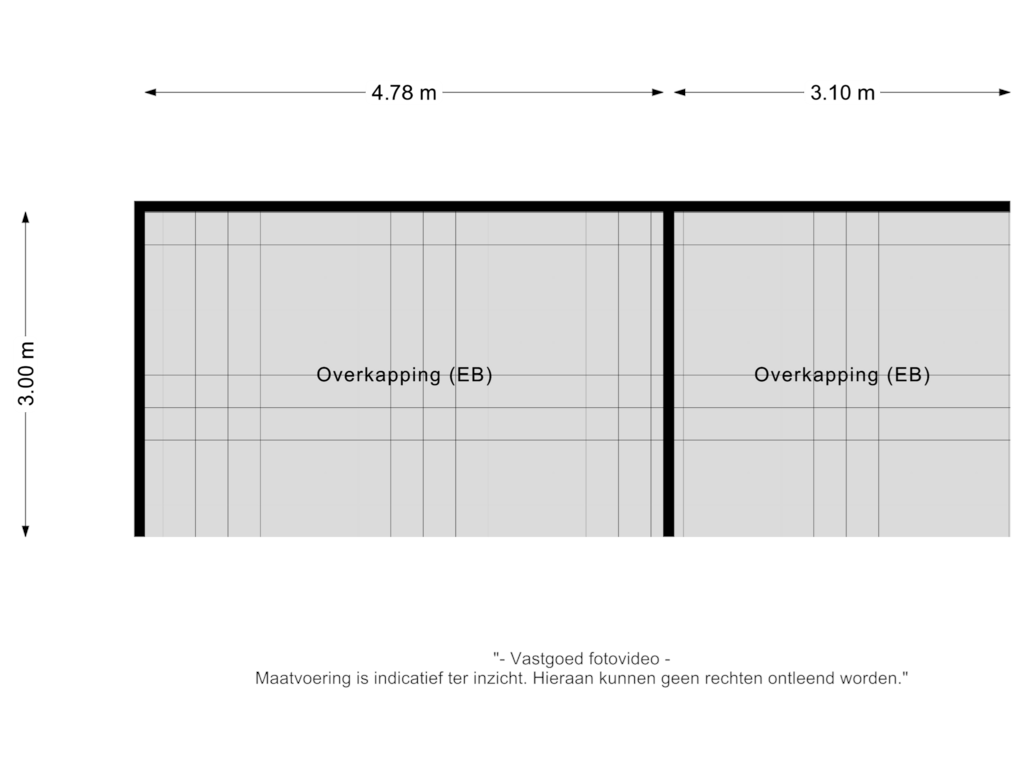 Bekijk plattegrond van Overkapping van Prins Bernhardlaan 32