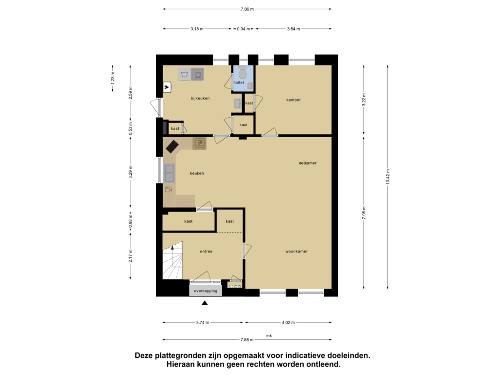 View floorplan of Begane Grond of Kuulotterstraat 12