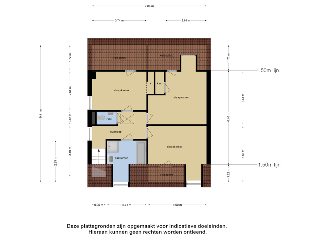 View floorplan of Eerste Verdieping of Kuulotterstraat 12