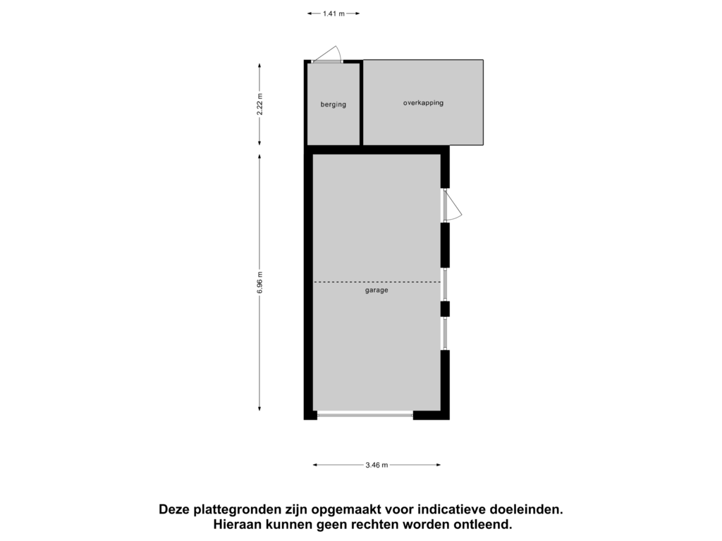 View floorplan of Garage of Kuulotterstraat 12