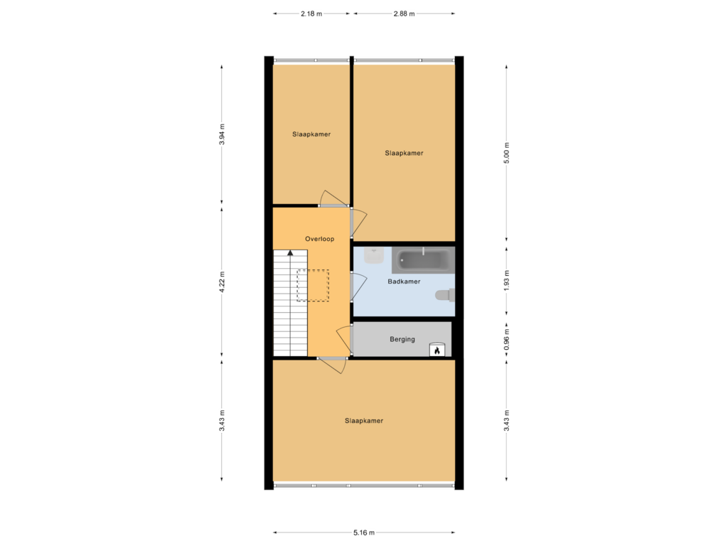 Bekijk plattegrond van 2e Verdieping van Pettelaarseweg 567