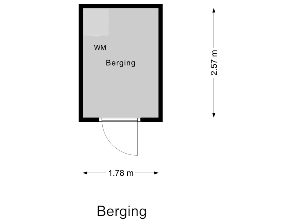 Bekijk plattegrond van Berging van Maireweg 16-0074