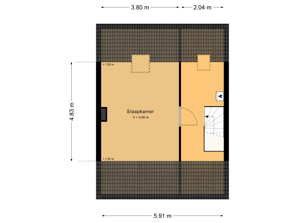 Bekijk plattegrond van Zolder van Iepenlaan 83