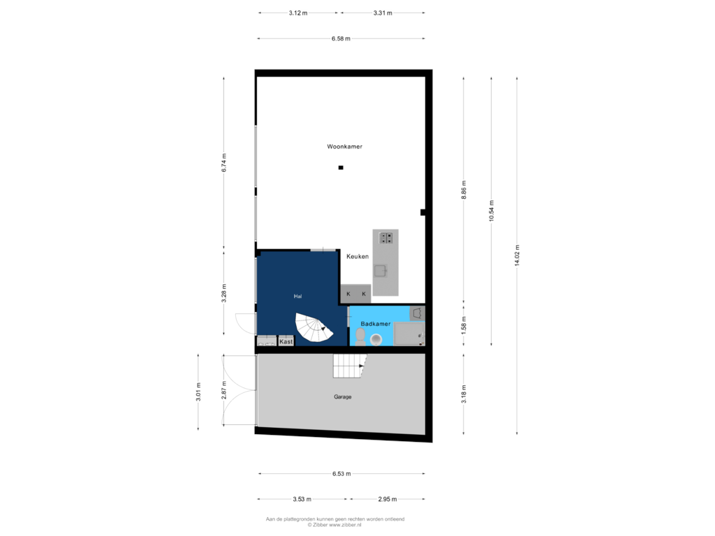 Bekijk plattegrond van Bijgebouw van Peperstraat 22