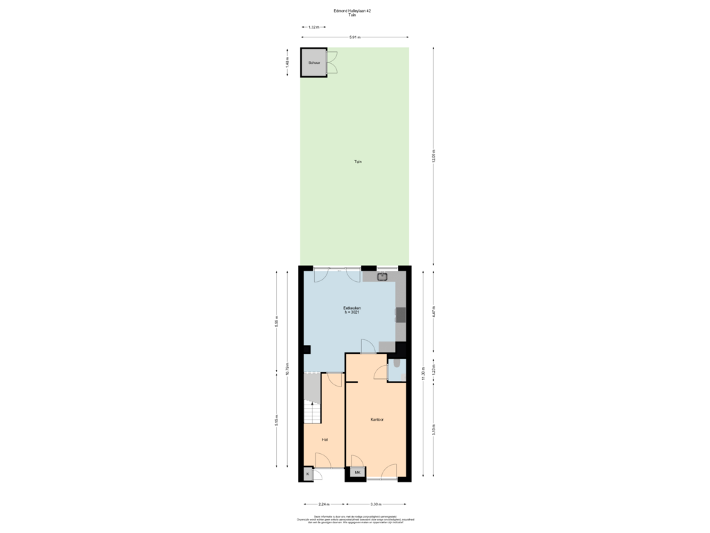 Bekijk plattegrond van Situatie van Edmond Halleylaan 42-A