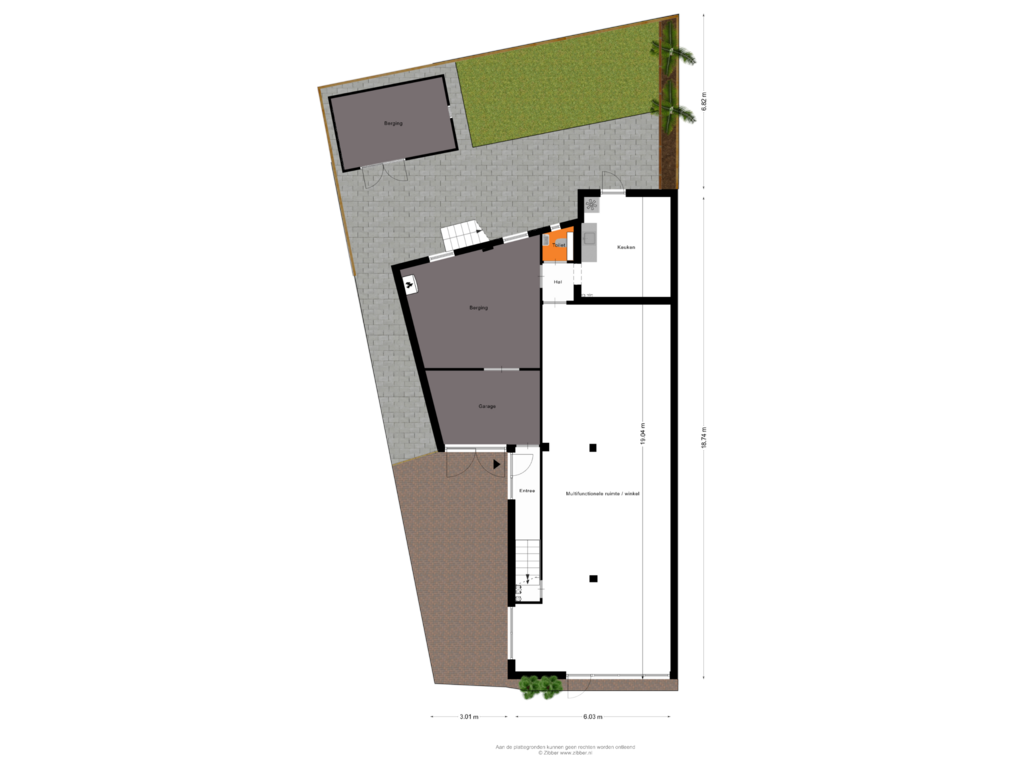 Bekijk plattegrond van Begane Grond tuin van Dorpsstraat 19