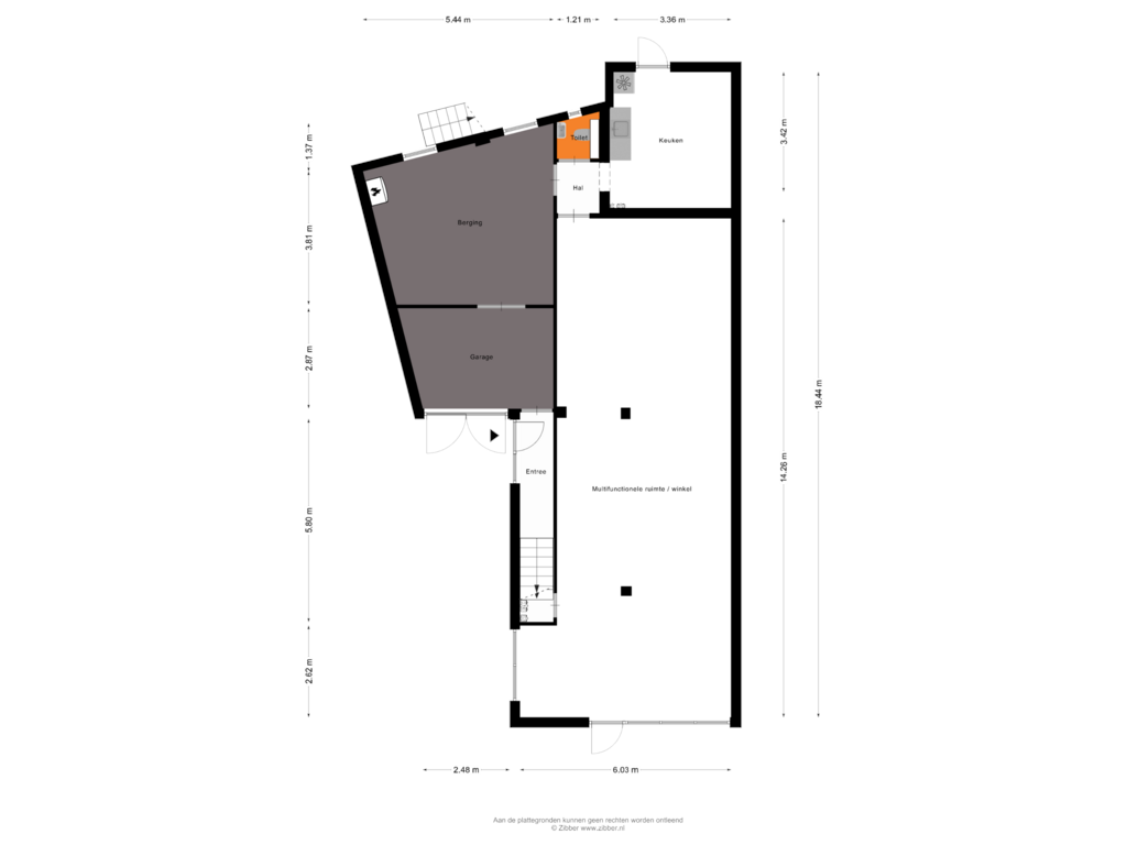 Bekijk plattegrond van Begane Grond van Dorpsstraat 19