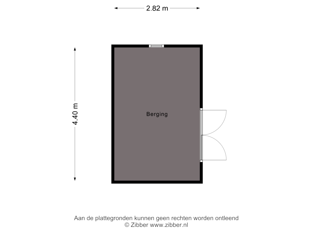 Bekijk plattegrond van Berging van Dorpsstraat 19