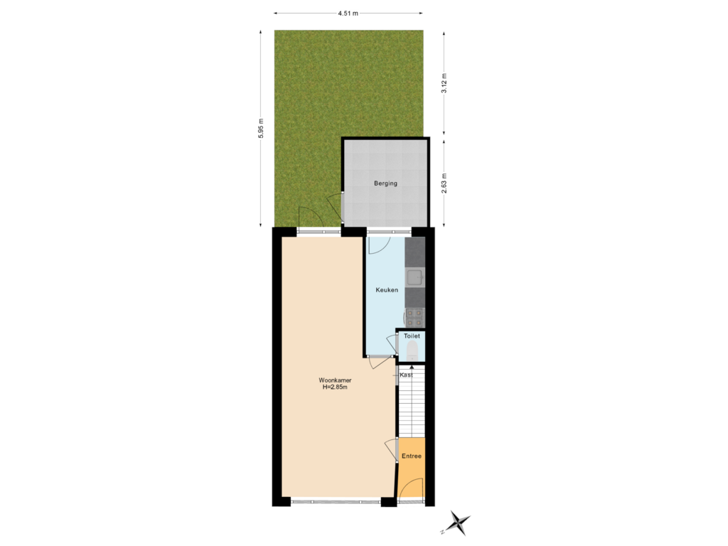 Bekijk plattegrond van Situatie van Pieter Latensteinstraat 72