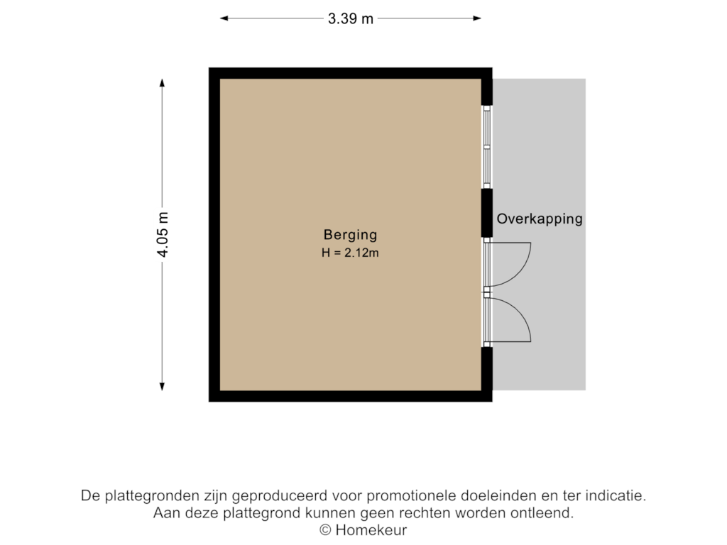 Bekijk plattegrond van Berging 2 van Mansfeldstraat 29