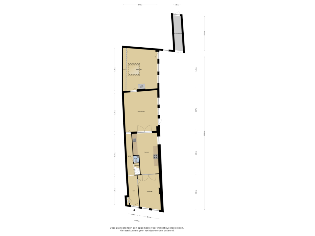 Bekijk plattegrond van Begane Grond van Buiten Nieuwstraat 60