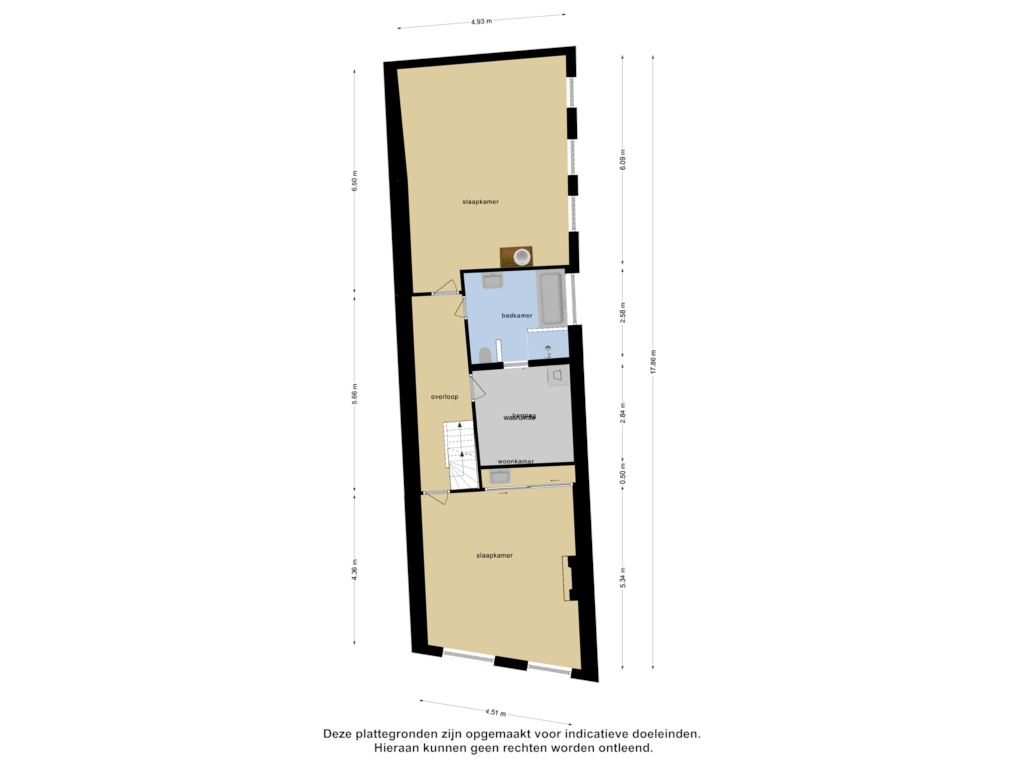 Bekijk plattegrond van Eerste Verdieping van Buiten Nieuwstraat 60