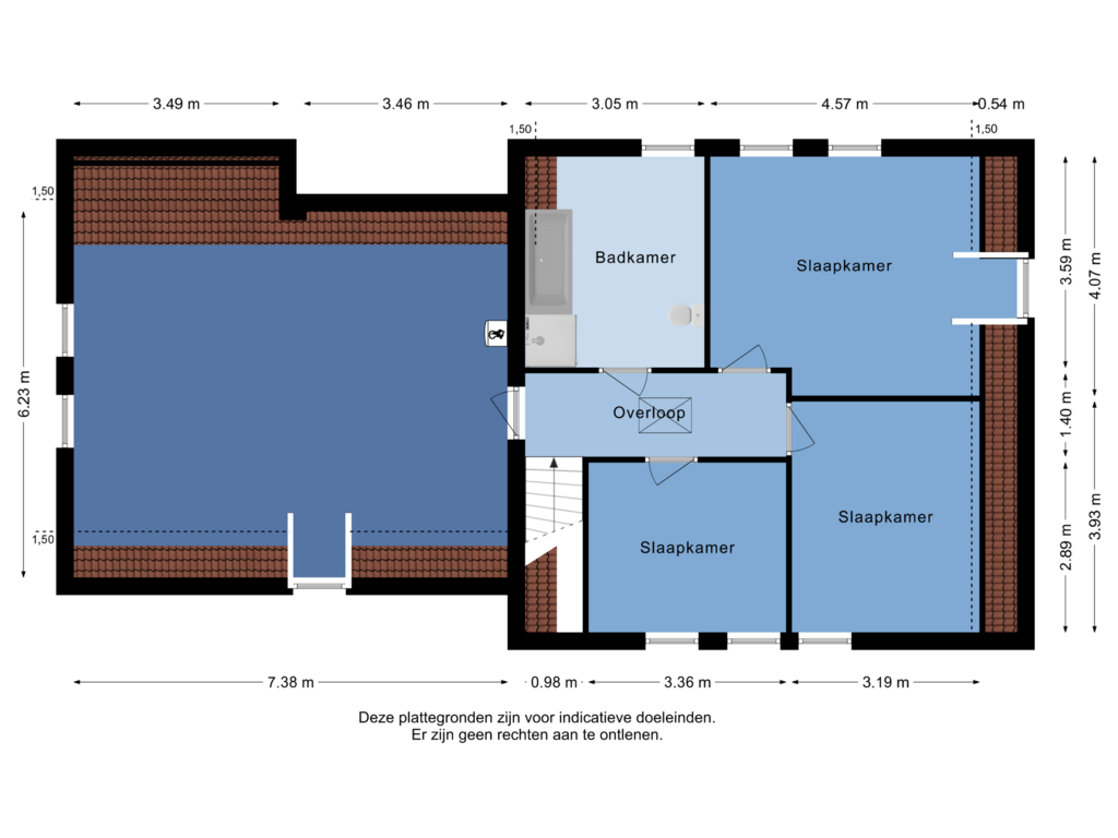 Bekijk plattegrond van 1e Verdieping van Breetse Peelweg 16