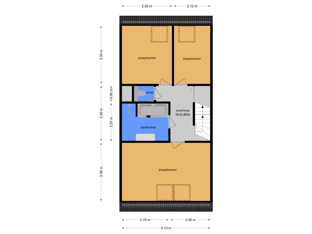 Bekijk plattegrond van Eerste verdieping van Van Gelderlaan 6