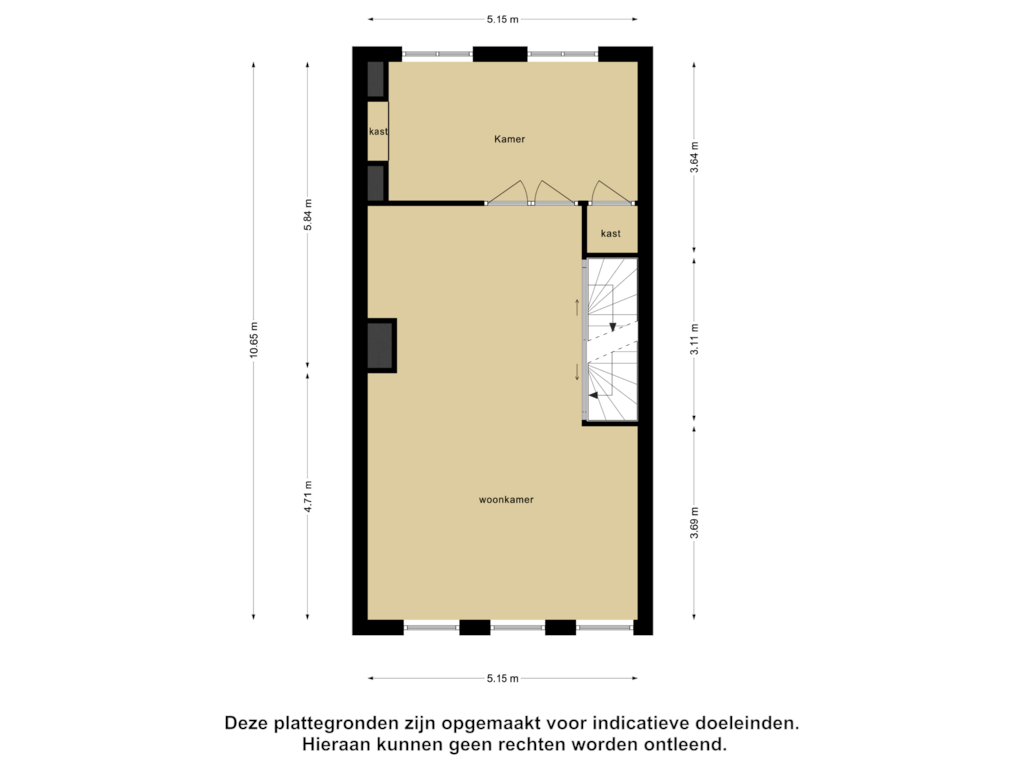 Bekijk plattegrond van Eerste Verdieping van Contrescarp 146