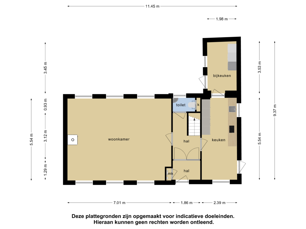 Bekijk plattegrond van begane grond van Van Doornlaan 1