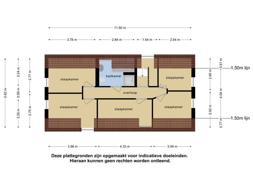 Bekijk plattegrond van 1e verdieping van Van Doornlaan 1