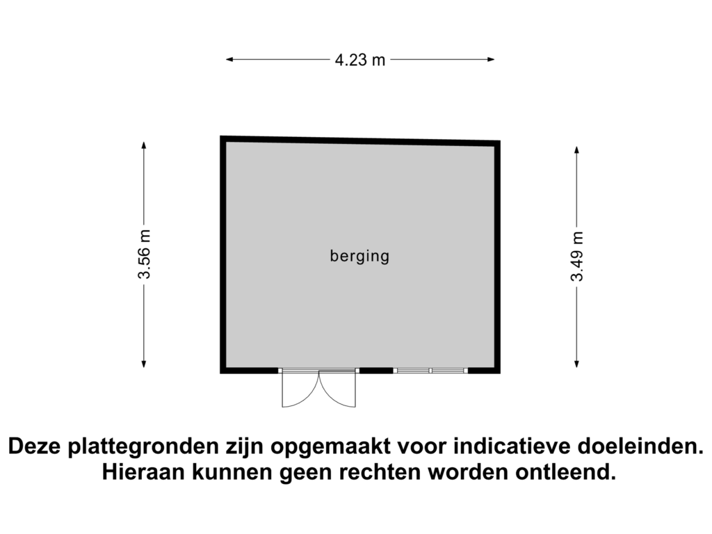 Bekijk plattegrond van berging van Van Doornlaan 1