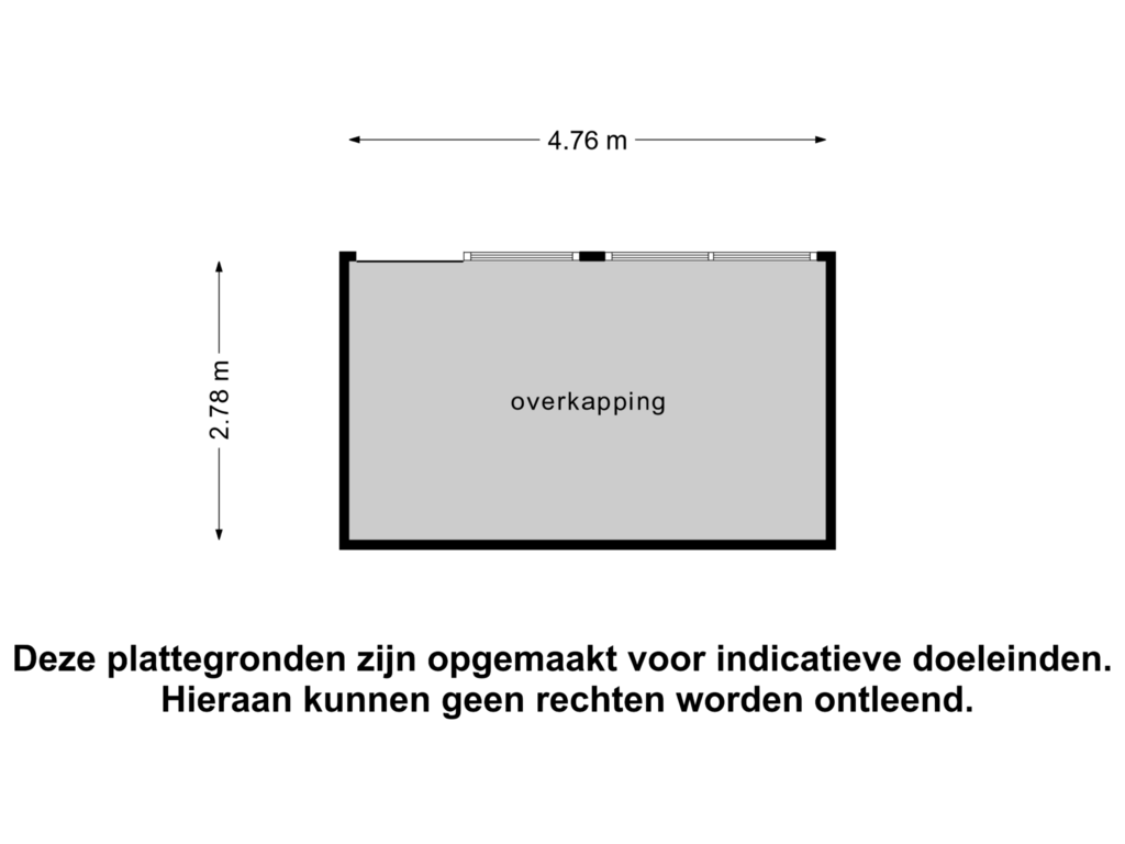 Bekijk plattegrond van overkapping van Van Doornlaan 1