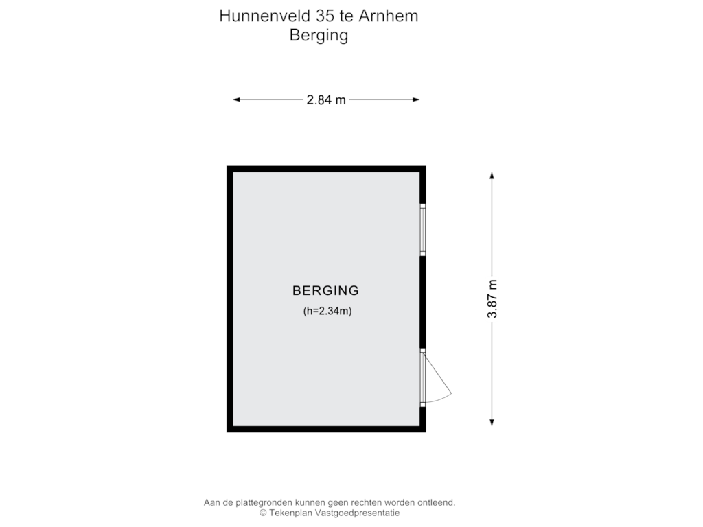 View floorplan of Berging of Hunnenveld 35