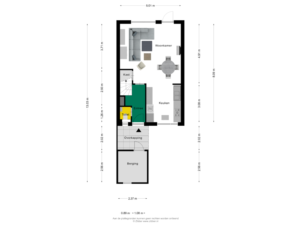 View floorplan of Begane grond of de Haare 65