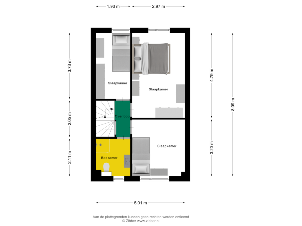 View floorplan of Eerste Verdieping of de Haare 65