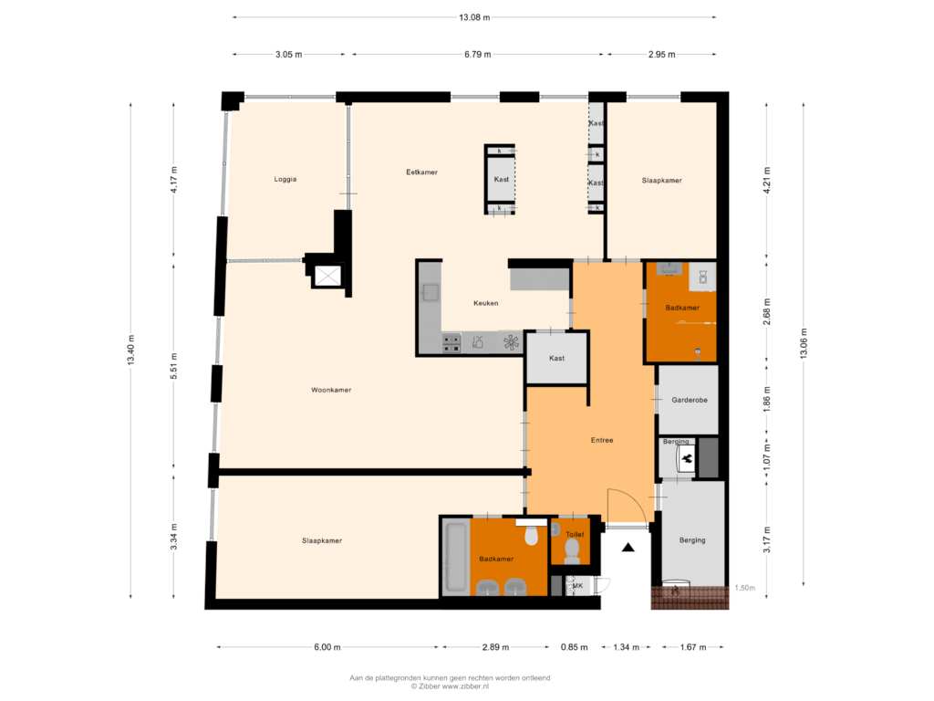 Bekijk plattegrond van Appartement van Kruisherenstraat 97