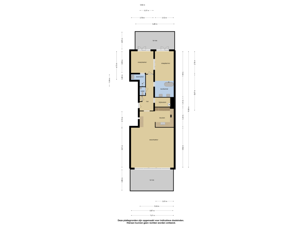 Bekijk plattegrond van Appartement van Boulevard de Wielingen 47-D001