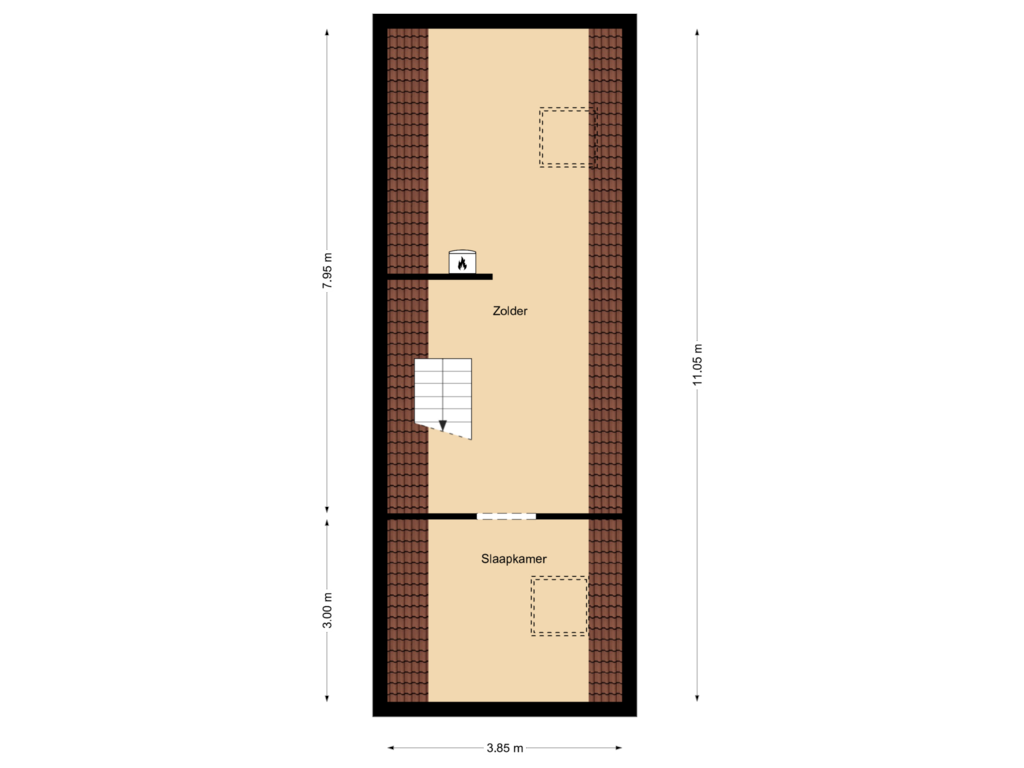 Bekijk plattegrond van Floor 4 van Menkemaborg 55