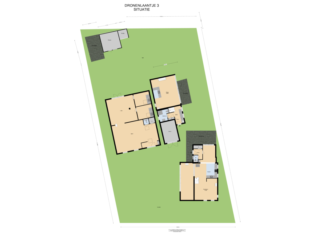 View floorplan of Situatie of Dronenlaantje 3