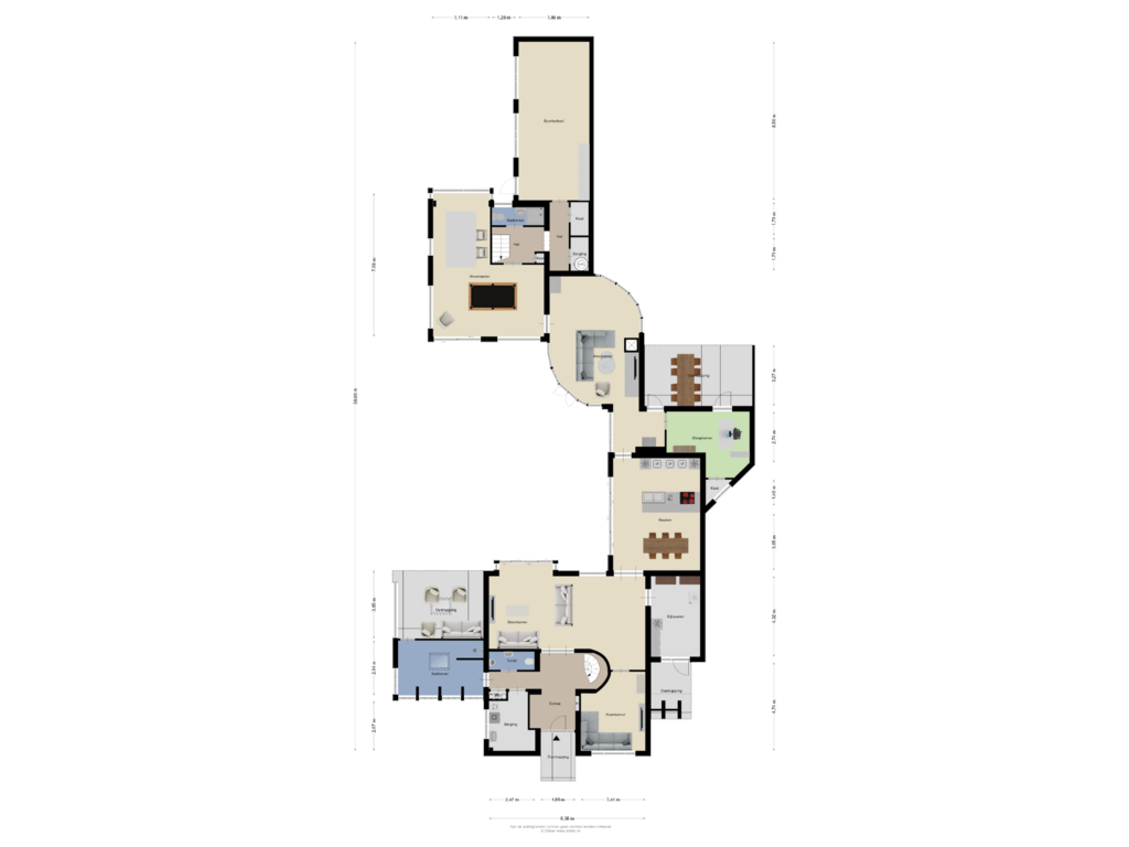 Bekijk plattegrond van Begane Grond van Kleinhoekje 1