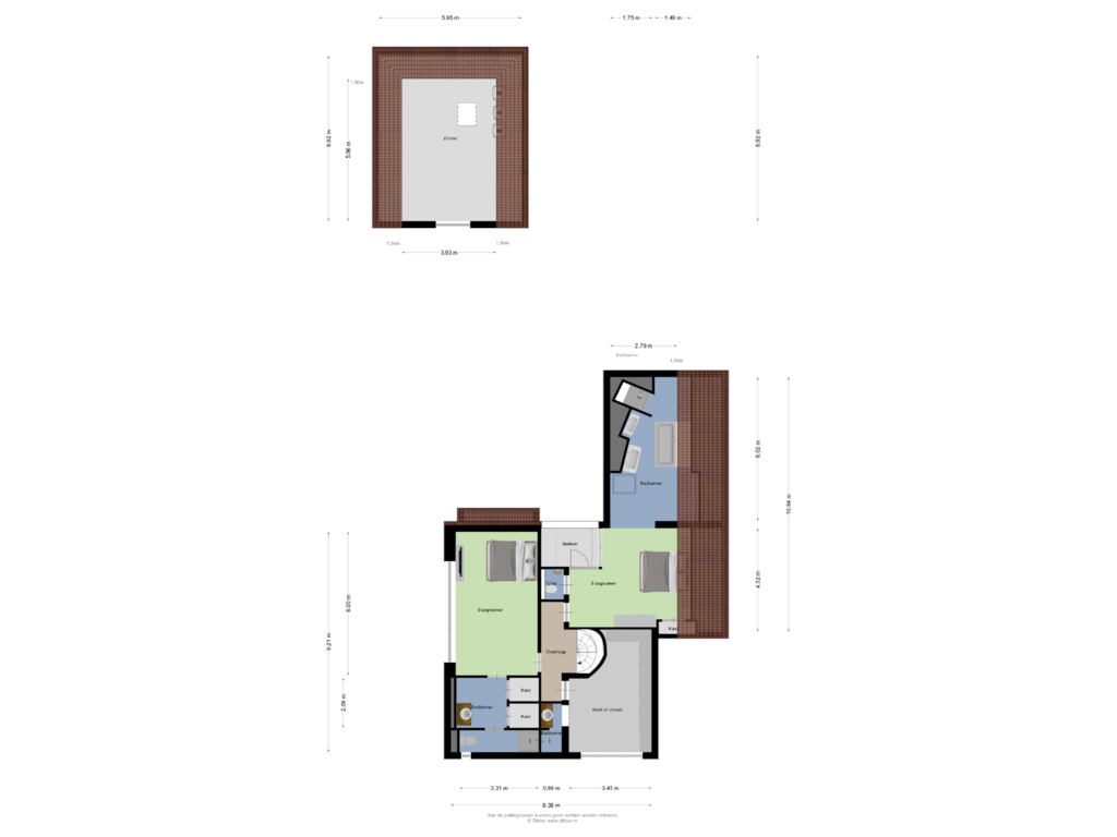 Bekijk plattegrond van Eerste Verdieping van Kleinhoekje 1