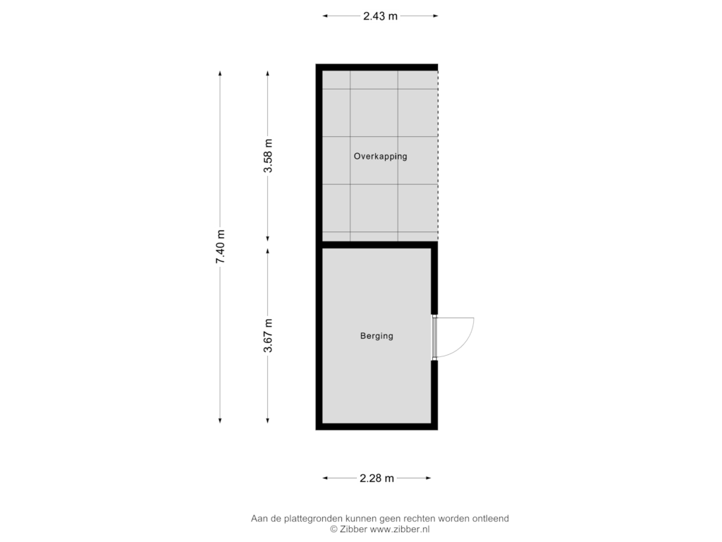 View floorplan of Berging of Merellaan 3