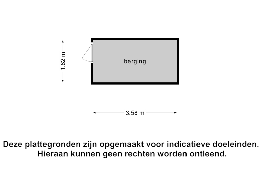 View floorplan of Berging of Boulevard de Wielingen 47-D001