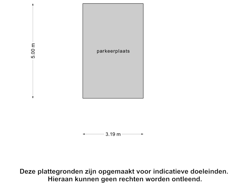 View floorplan of Parkeerplaats of Boulevard de Wielingen 47-D001