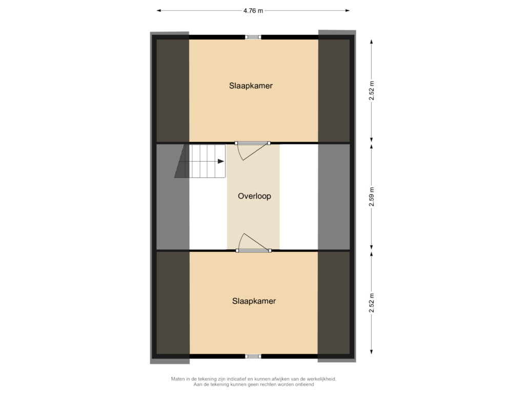 Bekijk plattegrond van Verdieping gastenverblijf van Molenwal 11