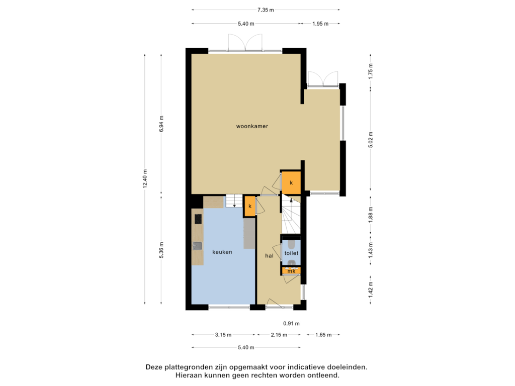 Bekijk plattegrond van Begane grond van Ade 7