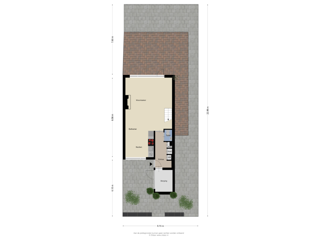 View floorplan of Begane Grond_Tuin of Knoopshöfte 8