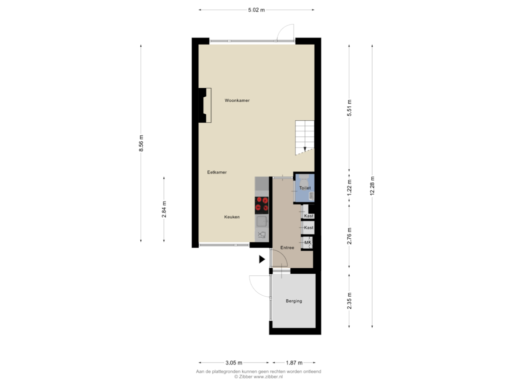 View floorplan of Begane Grond of Knoopshöfte 8