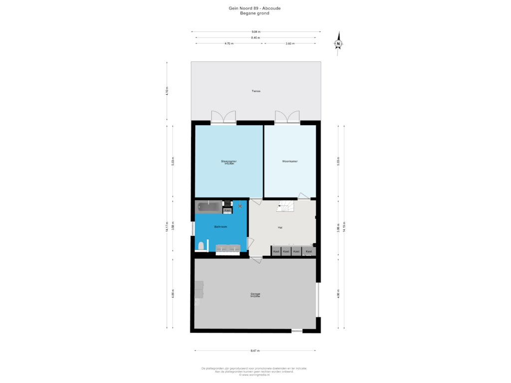 Bekijk plattegrond van Begane grond van Gein-Noord 89