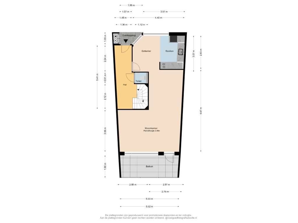 Bekijk plattegrond van Begane Grond van Flora Bilderbeekstraat 107