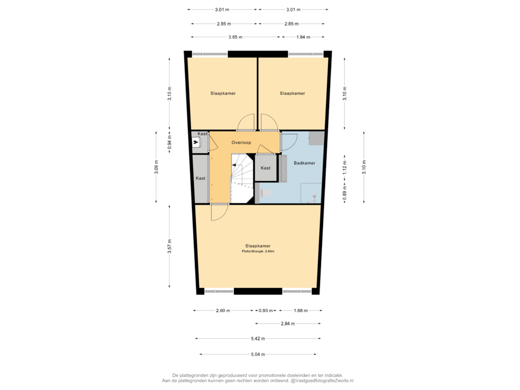 Bekijk plattegrond van 1e Verdieping van Flora Bilderbeekstraat 107