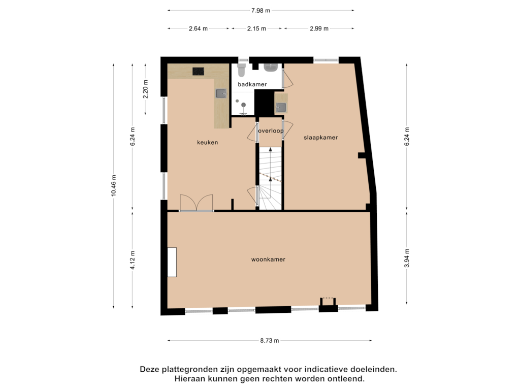 Bekijk plattegrond van 1e verdieping van Prinsen Bolwerk 70-RD