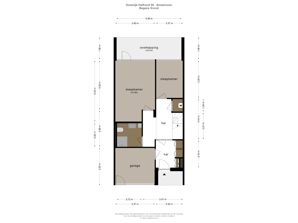 Bekijk plattegrond van BEGANE GROND van Oostelijk Halfrond 98