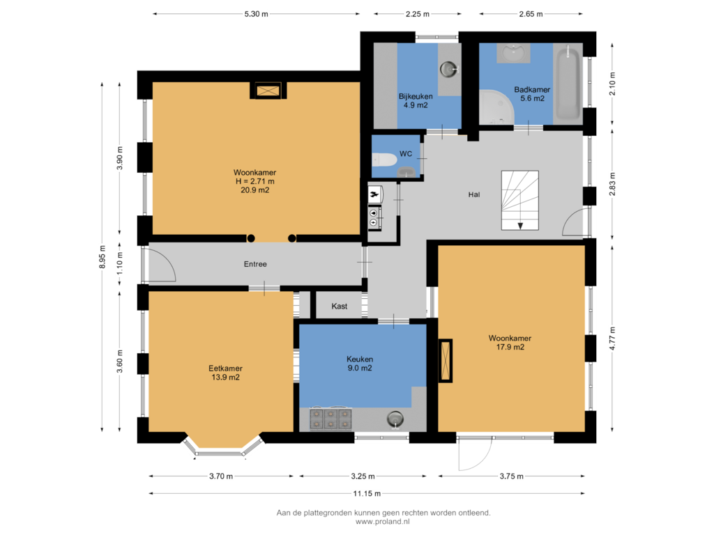 View floorplan of Begane Grond of Bûtenwei 18