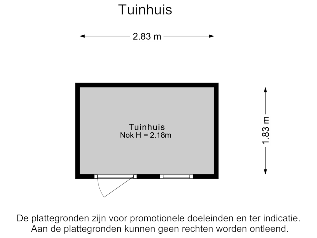 View floorplan of Tuinhuis of Triangel 87