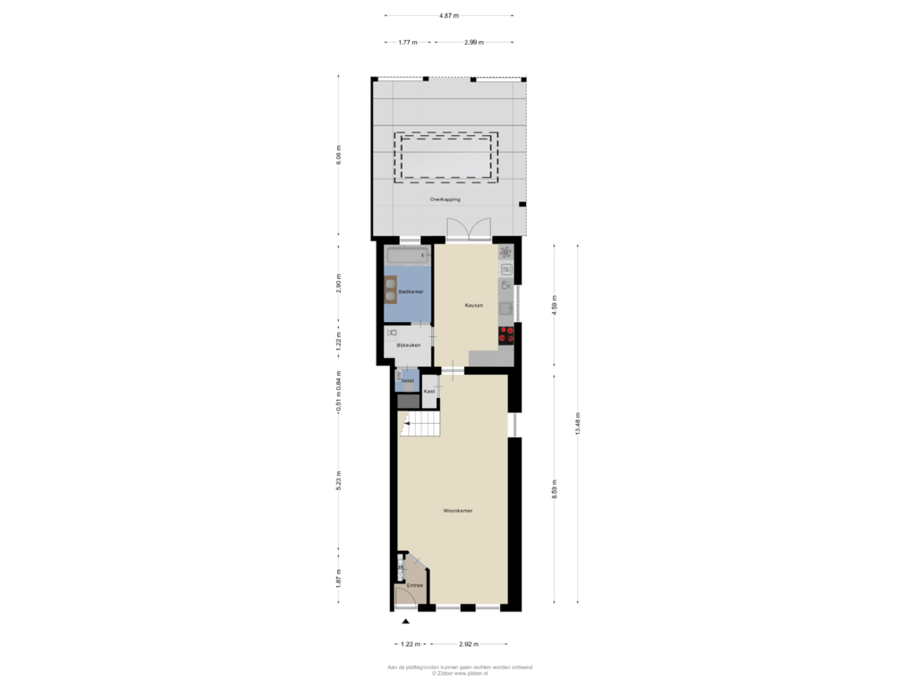 Bekijk plattegrond van Begane Grond van Zomerstraat 5