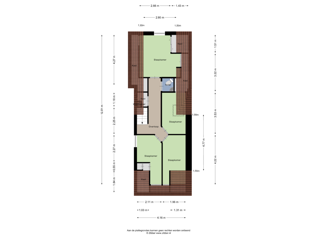 Bekijk plattegrond van Eerste Verdieping van Zomerstraat 5