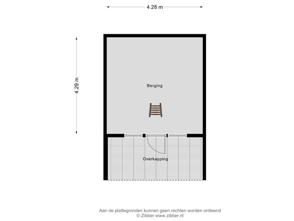 Bekijk plattegrond van Berging van Zomerstraat 5